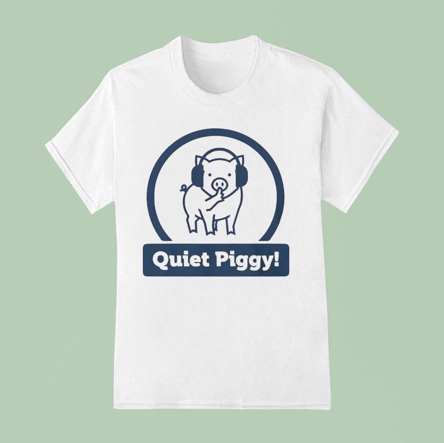 Quiet Piggy Headphone Trump T Shirt