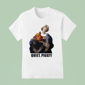 Quiet Piggy Saint Holding Pig Head Anti Trump T Shirt