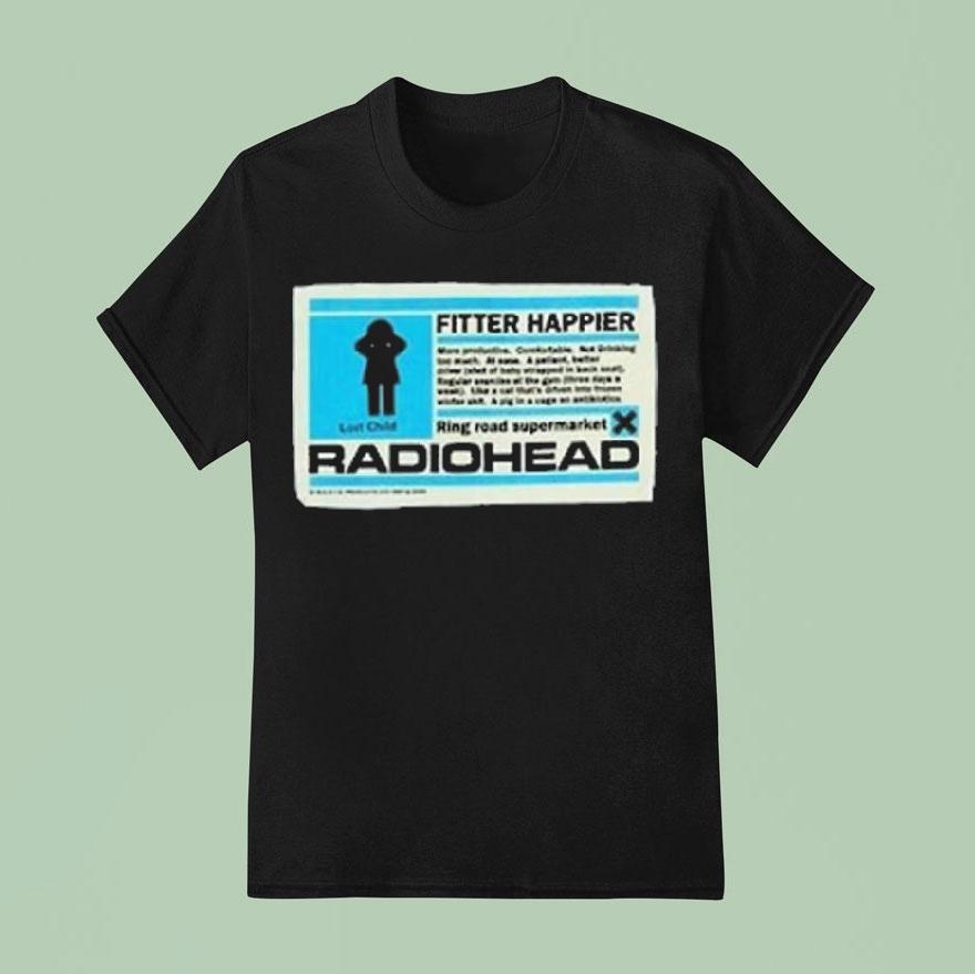 Radiohead Fitter Happier T Shirt
