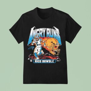 Rico Dowdle Angry Runs Carolina Panthers Good Morning Football T Shirt