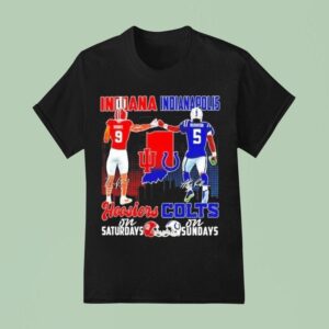 Rourke Indiana Hoosiers On Saturdays And Richardson Indianapolis Colts On Sundays T Shirt