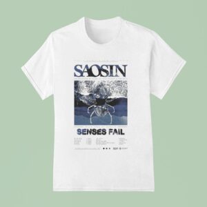 Saosin Senses Fail Australia Tour T Shirt