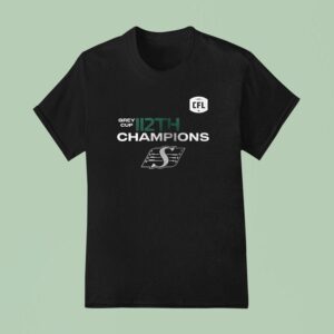 Saskatchewan Roughriders Th Grey Cup Champions Name And Number Roster T Shirt