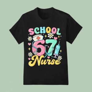 School Nurse Cute Medical Retro T Shirt