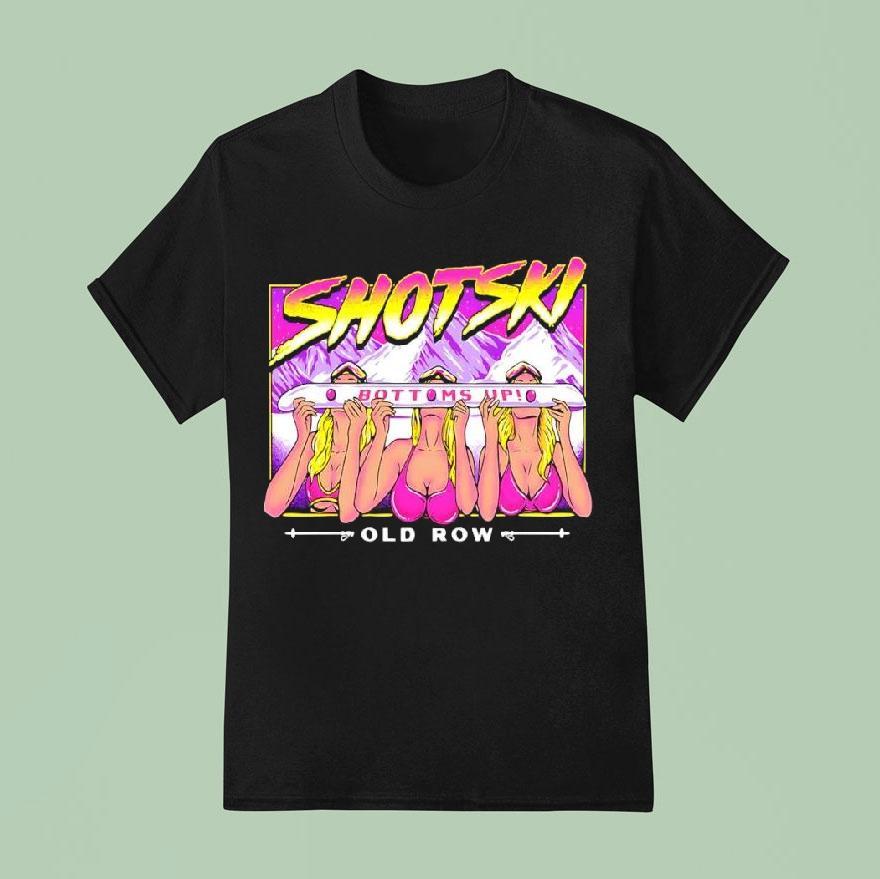 Shotski Bottoms Up Old Row Graphic T Shirt