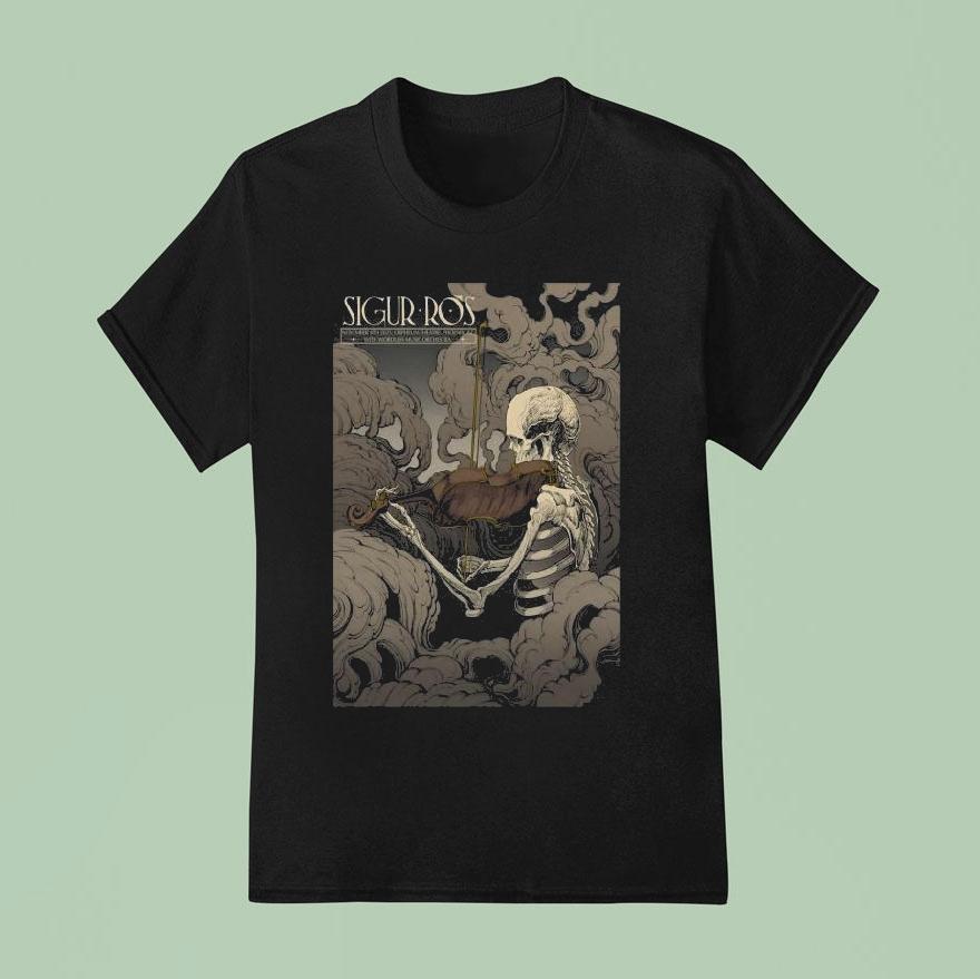 Sigur Ros Phoenix Az November Skeleton Violen T Shirt