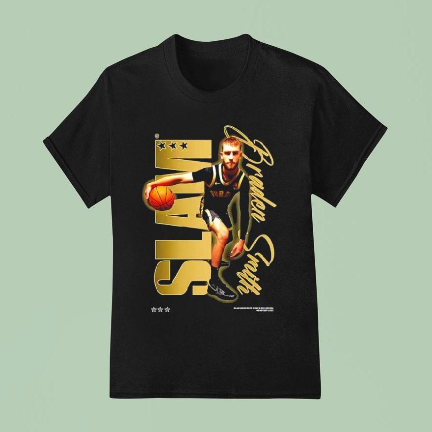 Slam Braden Smith Script Remix Purdue Graphic T Shirt