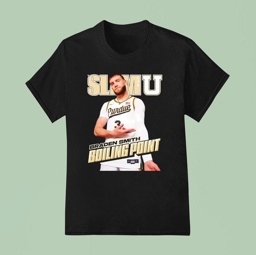Slamu Braden Smith Boiling Point Purdue Boilermakers Basketball T Shirt