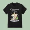 Snoopy And Charlie Brown The Peanuts X New Orleans Saints Merry Christmas Begins With Chris T Shirt