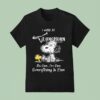 Snoopy And Woodstock I Work At Longhorn Steakhouse It S Fine I M Fine Everything Is Fine T Shirt