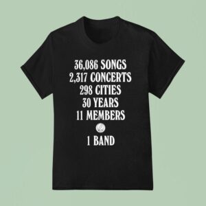 Songs Concerts Cities Years Members Grateful Dead Logo T Shirt