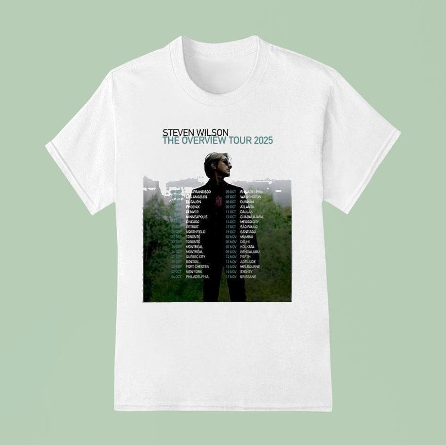 Steven Wilson The Overview Tour Dates In San Francisco Us On September Th T Shirt