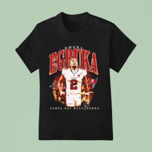 Tampa Bay Buccaneers Emeka Egbuka Black Big Tall Player Hype T Shirt