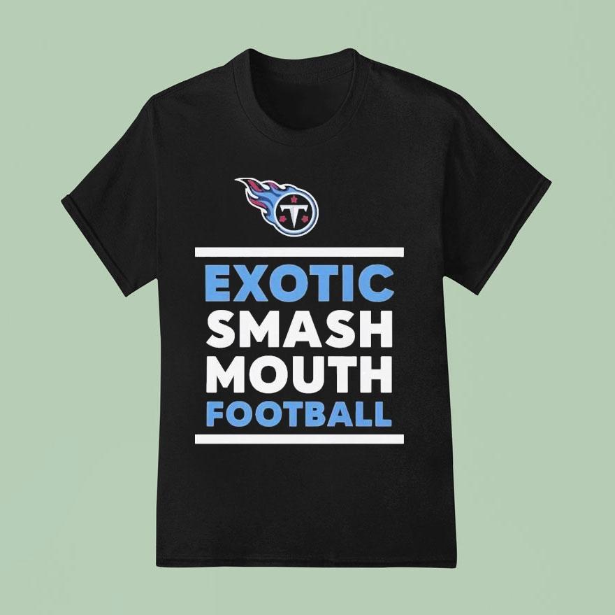Tennessee Titans Exotic Smash Mouth Football T Shirt