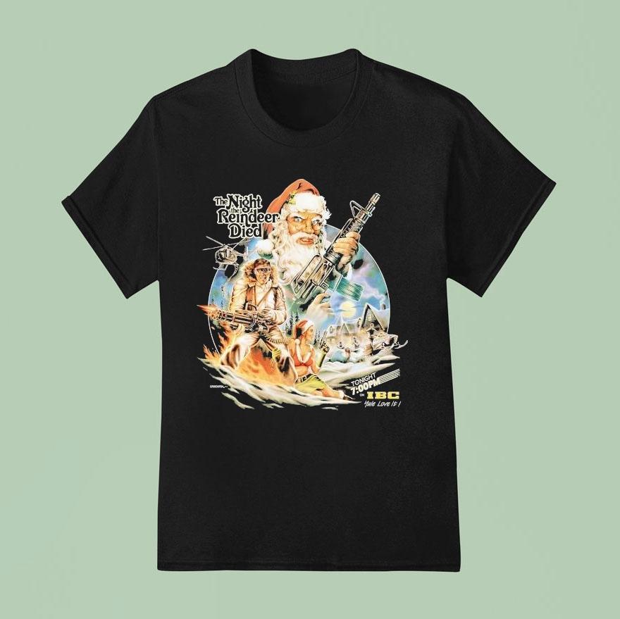 The Night The Reindeer Died Santa Ibc Christmas T Shirt