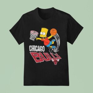 The Simpsons Bart X Chicago Bulls T Shirt