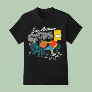 The Simpsons Bart X San Antonio Spurs T Shirt