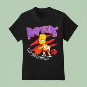 The Simpsons Bart X Toronto Raptors T Shirt