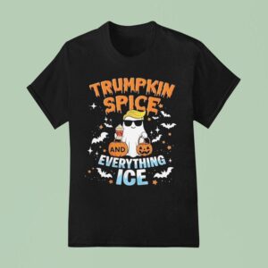 Trumpkin Spice And Everything Ice Ghost Maga Halloween T Shirt