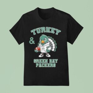 Turkey Green Bay Packers Thanksgiving T Shirt