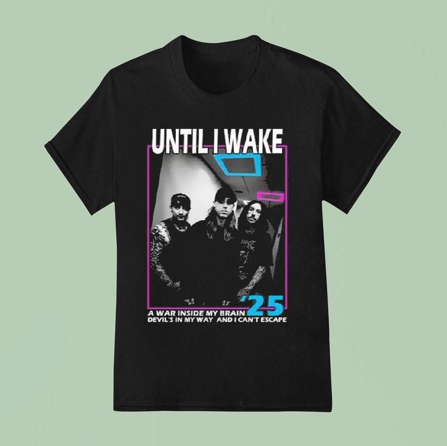 Until I Wake Retrowave Promo T Shirt