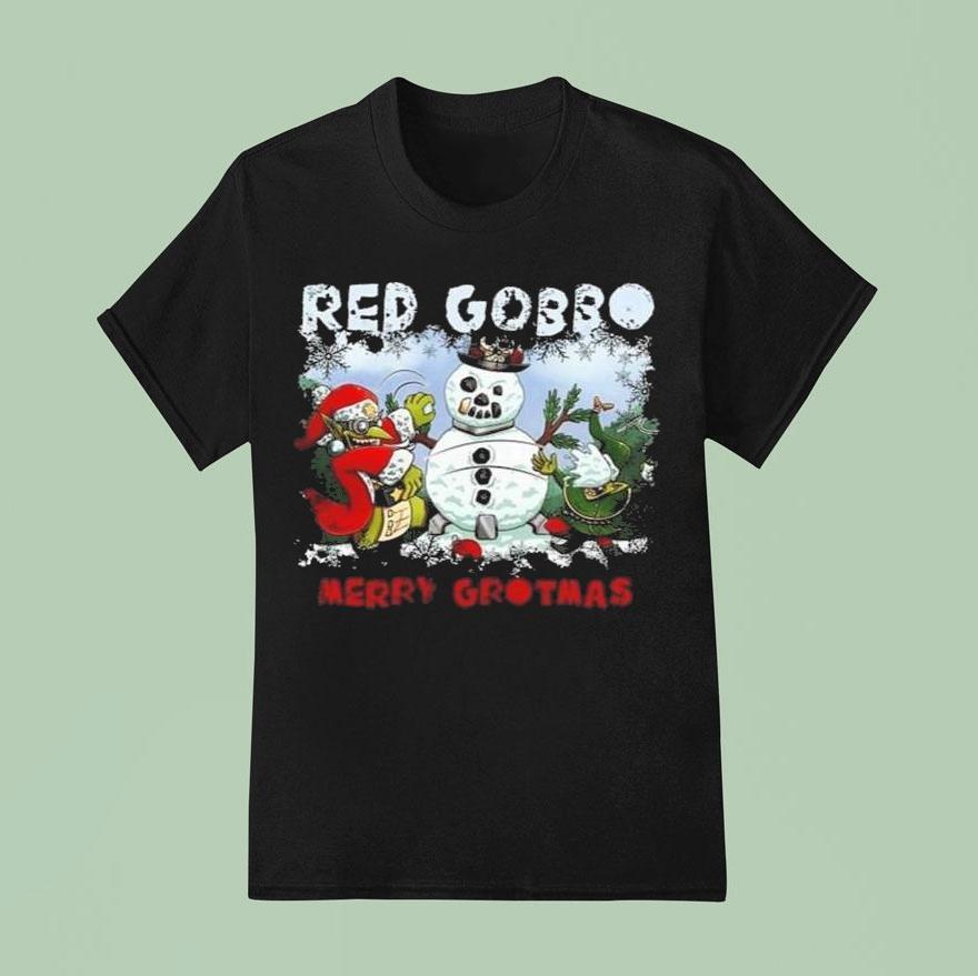 Warhammer Red Gobbo Merry Grotmas Christmas T Shirt
