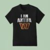 Washington Commanders I Am Antifa Against Fascism T Shirt