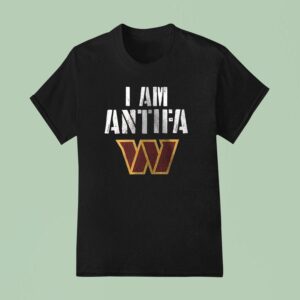 Washington Commanders I Am Antifa Against Fascism T Shirt