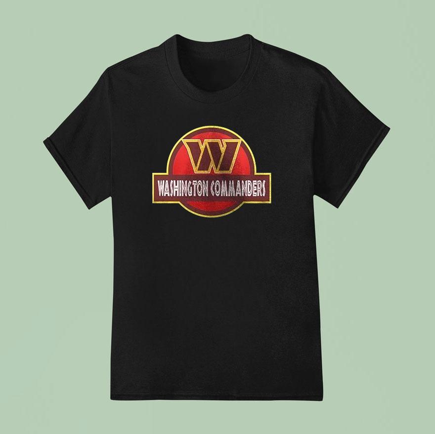 Washington Commanders X Jurassic Park Life Finds A Way T Shirt