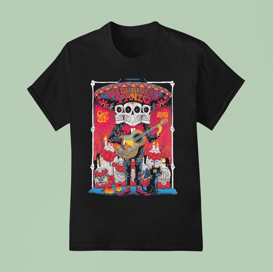 Widespread Panic Savannah Georgia Event At Enmarket Arena On October And November Day Of The Death T Shirt