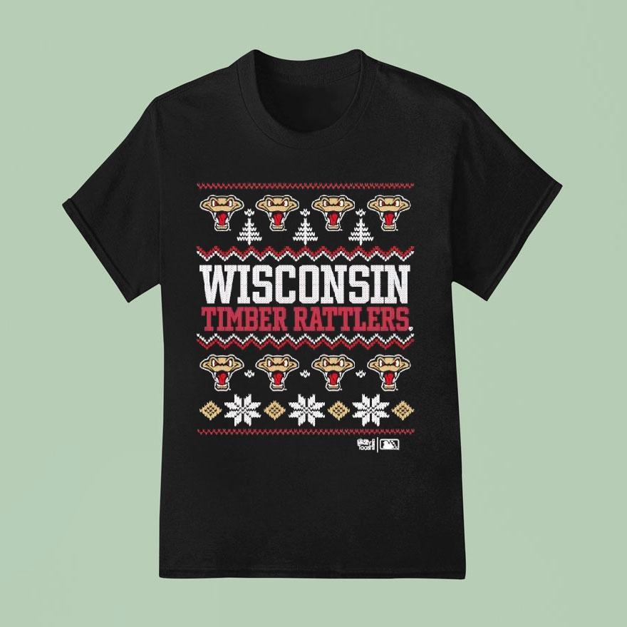 Wisconsin Timber Rattlers Holiday Christmas T Shirt