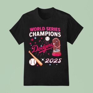 World Series Champions Dodgers Commemorative Graphic T Shirt