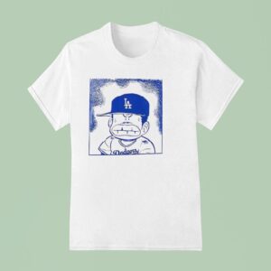 Yoshinobu Yamamoto Los Angeles Dodgers Mvp Number Cartoon Sided T Shirt