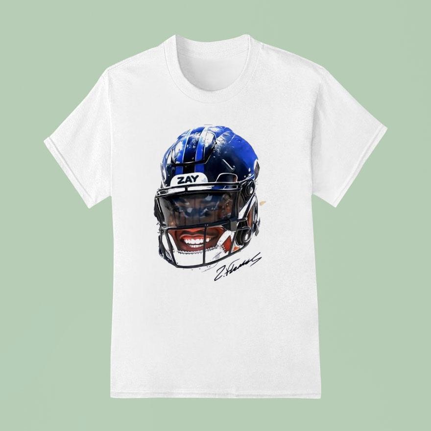 Zay Flowers Baltimore Ravens Football Portrai T Shirt