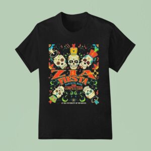 Zia Marching Fiesta Event Competition Skulls T Shirt