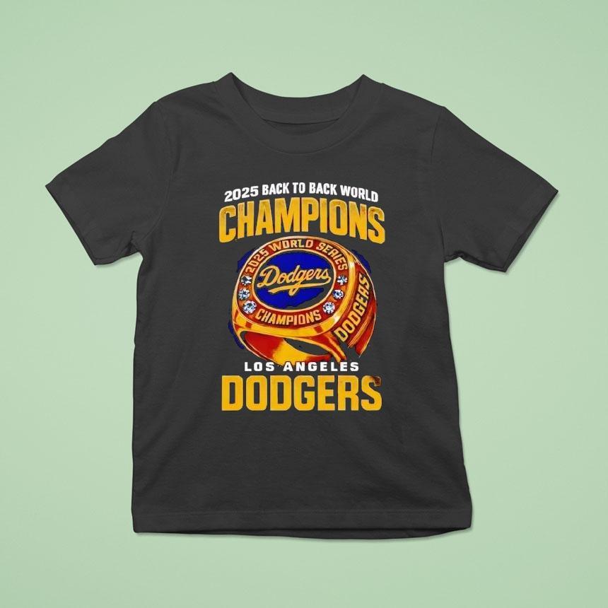 Back To Back World Champions Los Angeles Dodgers Ring Gold T Shirt Back To Back World Champions Los Angeles Dodgers Ring Gold T Shirt