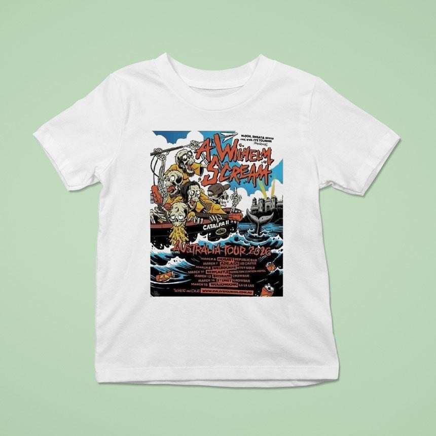 A Wilhelm Scream Australia Tour T Shirt A Wilhelm Scream Australia Tour T Shirt