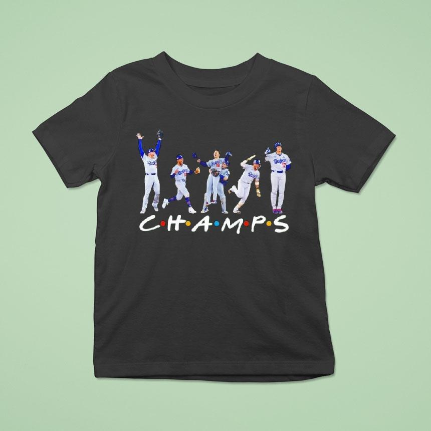 Champs Los Angeles Dodgers Baseball Team T Shirt Champs Los Angeles Dodgers Baseball Team T Shirt