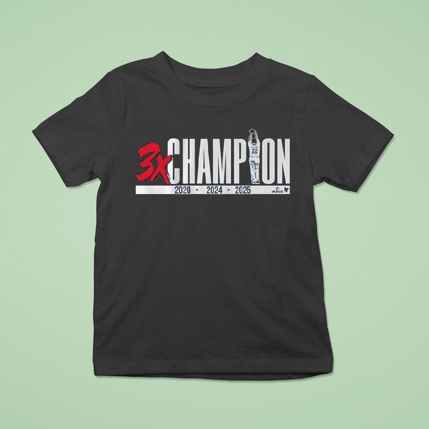 Clayton Kershaw Three Time Champion T Shirt Clayton Kershaw Three Time Champion T Shirt