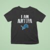 Detroit Lions I Am Antifa Against Fascism T Shirt
