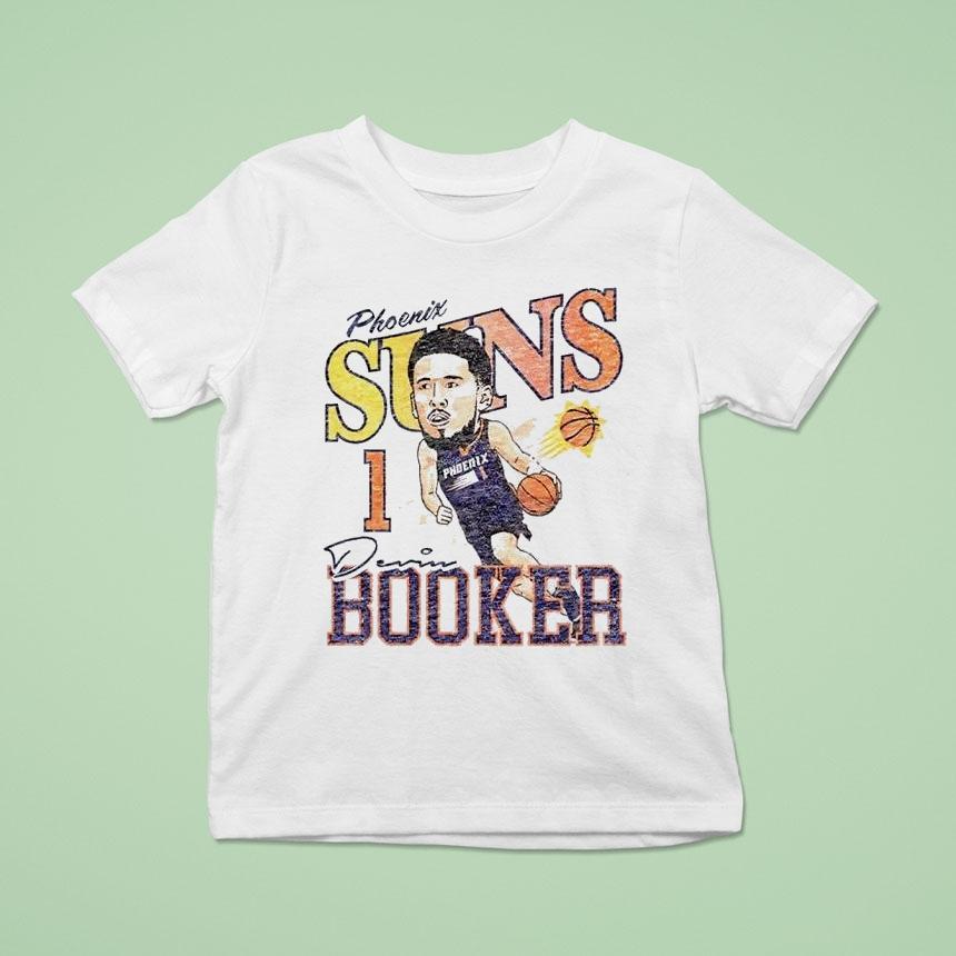 Devin Booker Phoenix Suns Caricature Fashion Player T Shirt Devin Booker Phoenix Suns Caricature Fashion Player T Shirt