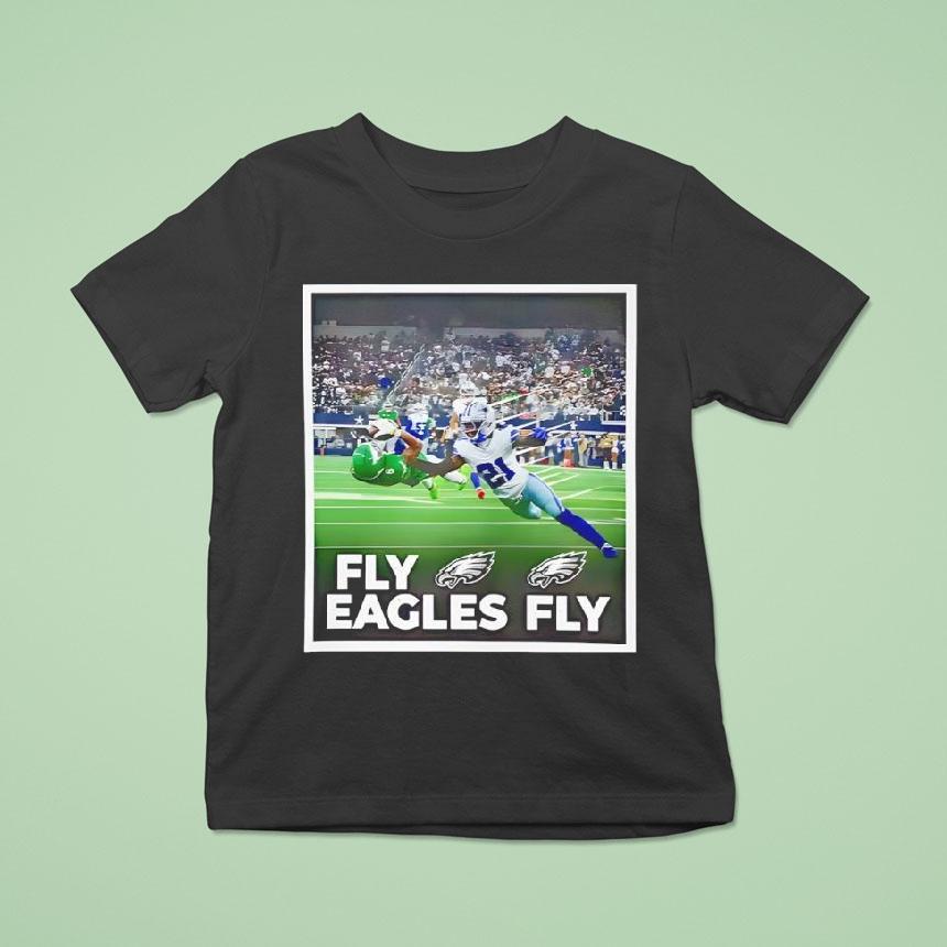 Devonta Smith Touchdown Fly Eagles Fly Photo T Shirt Devonta Smith Touchdown Fly Eagles Fly Photo T Shirt