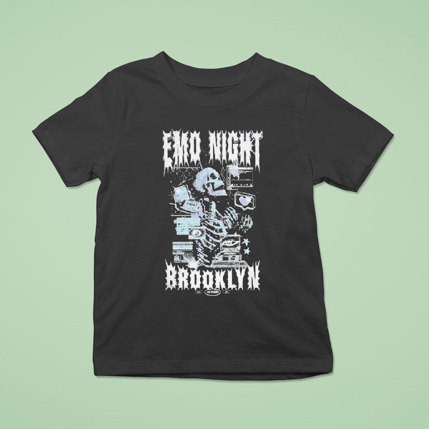 Emo Night Brooklyn Computer Skeleton T Shirt Emo Night Brooklyn Computer Skeleton T Shirt