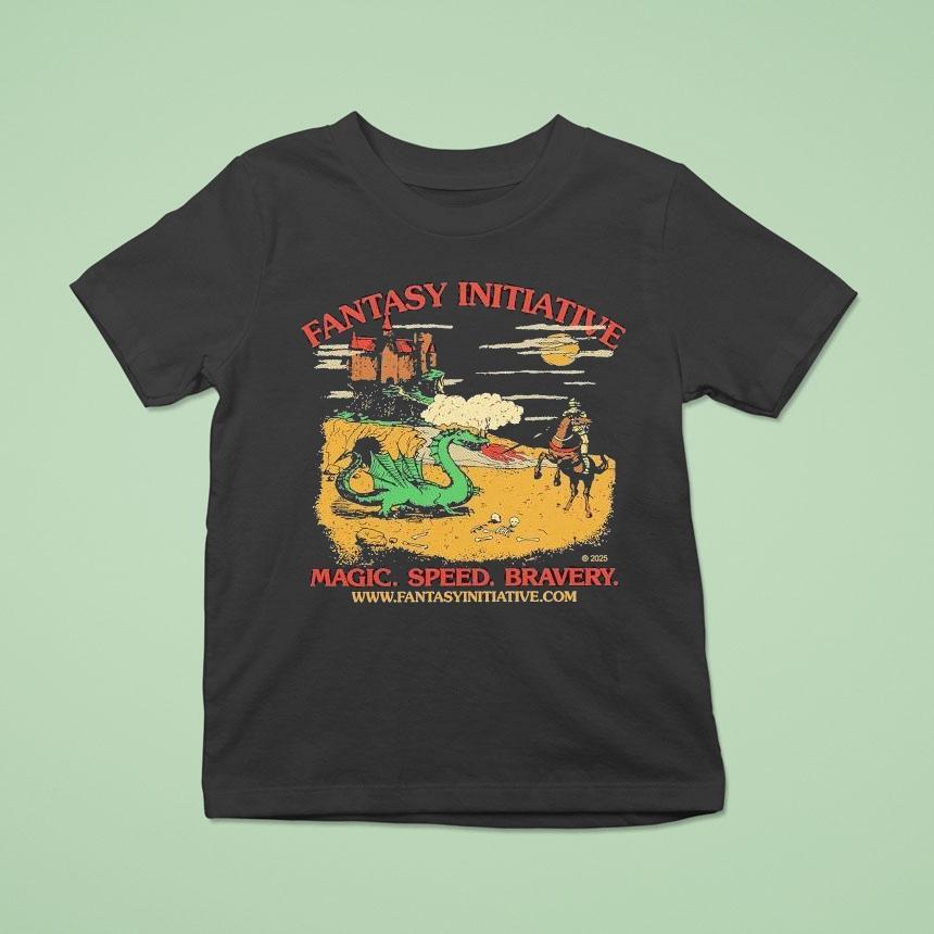 Fantasy Initiative Magic Speed Bravery Dragon T Shirt Fantasy Initiative Magic Speed Bravery Dragon T Shirt