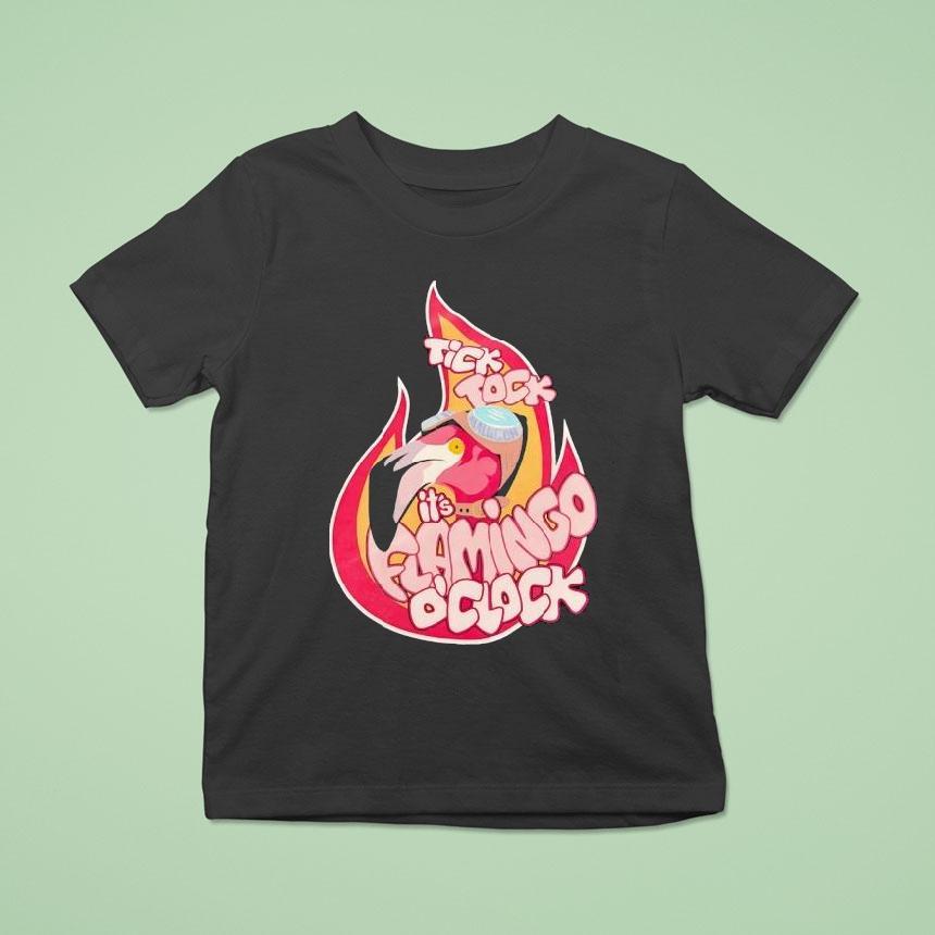 Flamingo Tick Tock It S Flamingo O Clock T Shirt Flamingo Tick Tock It S Flamingo O Clock T Shirt