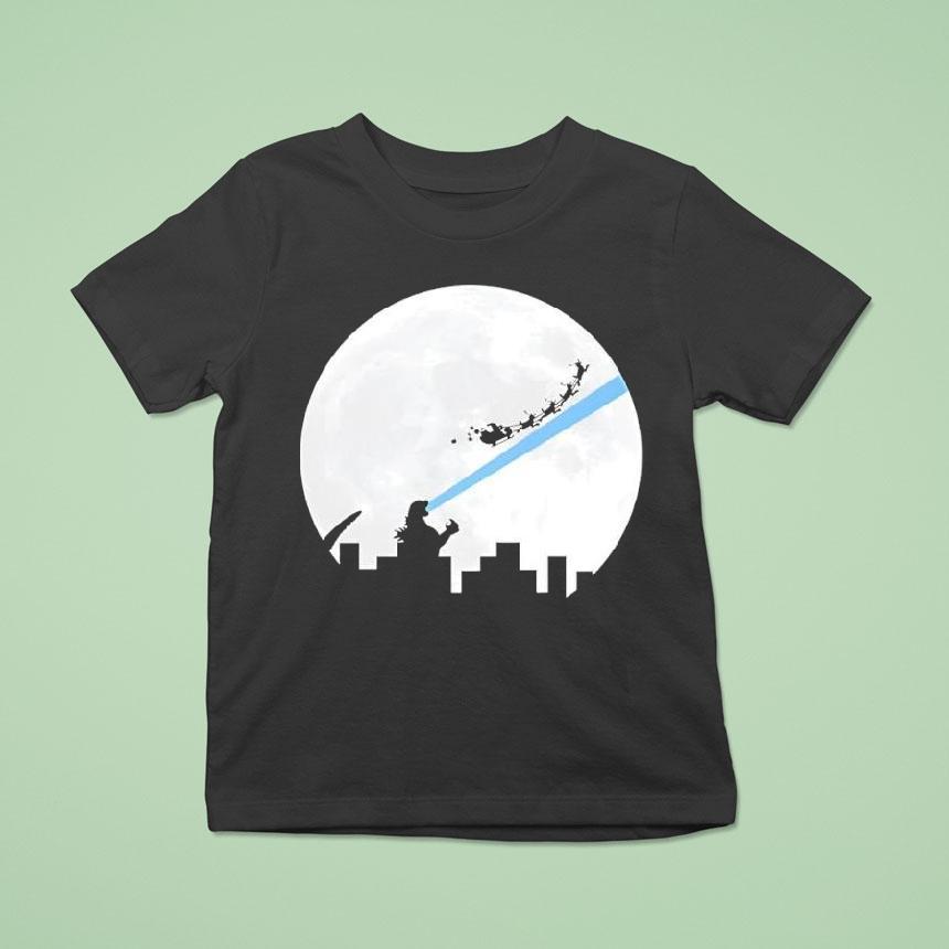 Godzilla Vs Santa Christmas T Shirt Godzilla Vs Santa Christmas T Shirt
