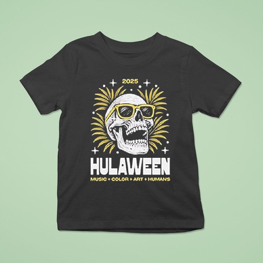 Hulaween Music Color Art Human Skull T Shirt Hulaween Music Color Art Human Skull T Shirt
