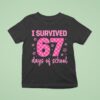 I Survived Days Of School Funny Teachers Students T Shirt