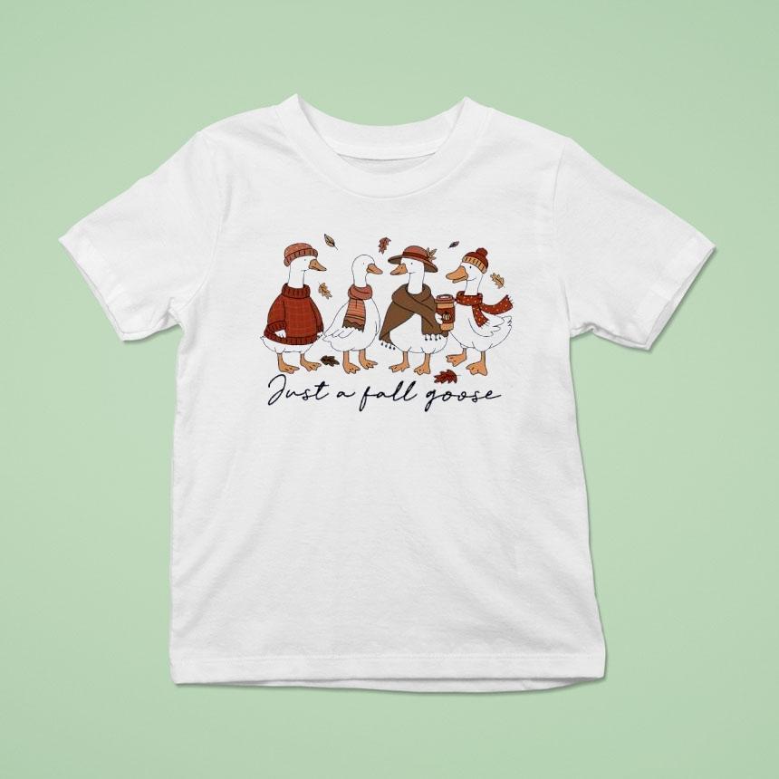 Just A Thankful Goose Thanksgiving T Shirt Just A Thankful Goose Thanksgiving T Shirt