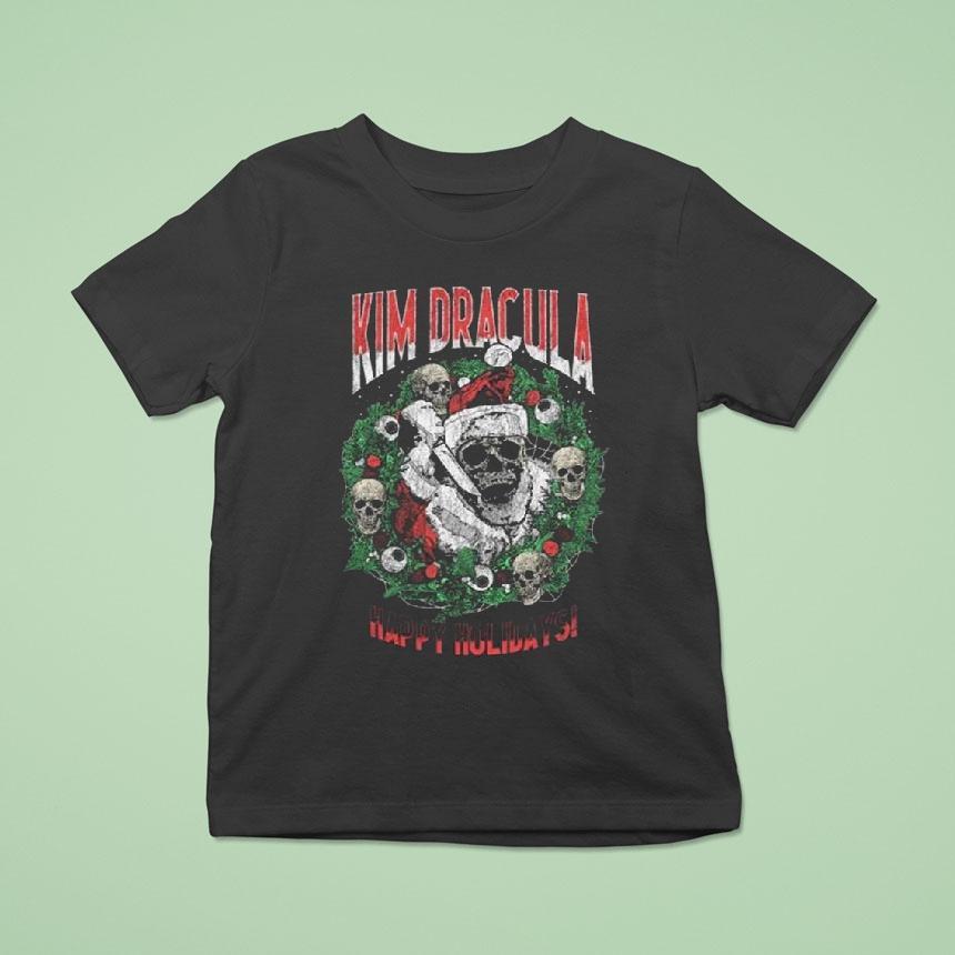 Kim Dracula Santa Wreath T Shirt Kim Dracula Santa Wreath T Shirt
